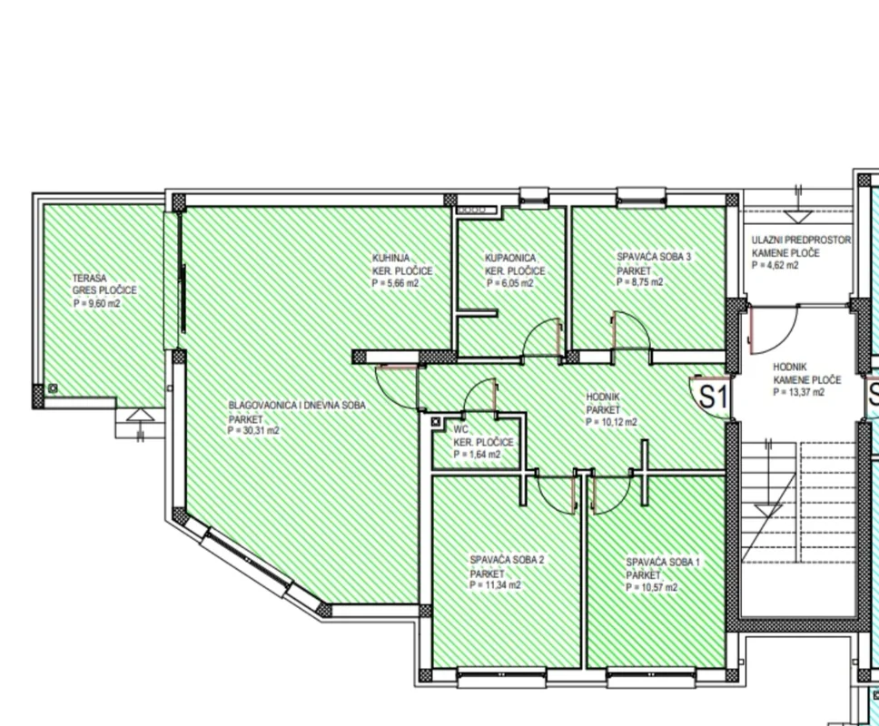 Moderni 3-sobni stan s vrtom i 2 parkinga – Gornji Stupnik, novogradnja 108,64 m²