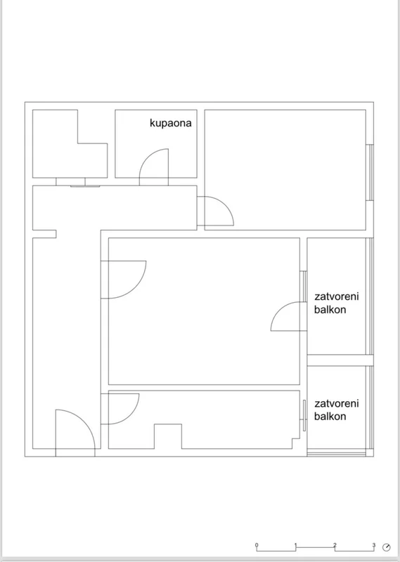 Prostran stan 80 m² s 2 zatvorena balkona, Lanište – odlična lokacija